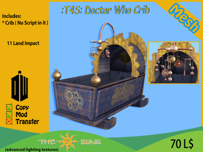 Second Life Marketplace T4S Doctor Who Crib